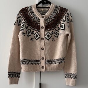 Marine Layer Fair Isle Cardigan, Size S!